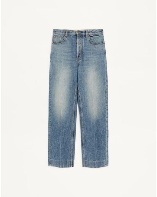 Valentino Blue Five-Pocket Trousers for men