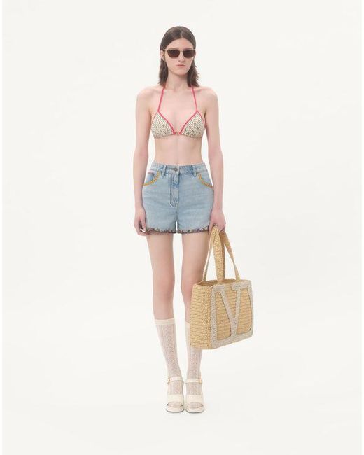 Bikini En Lycra À Imprimé Gelatini À Pois Femme Valentino en coloris Pink