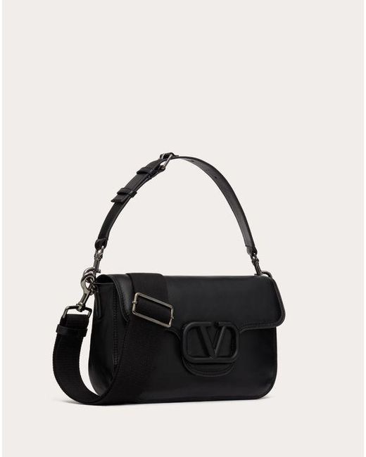 Valentino Garavani Black Noir Nappa Leather Shoulder Bag for men