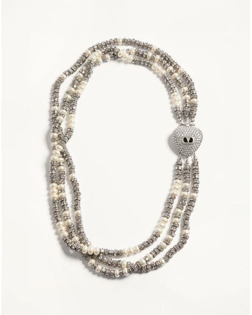Valentino Garavani Multicolor Coeur Royal Necklace
