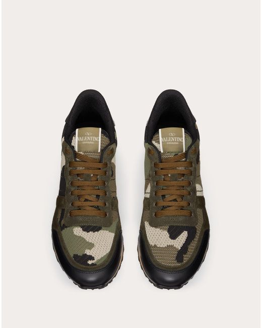 mens valentino mesh trainers