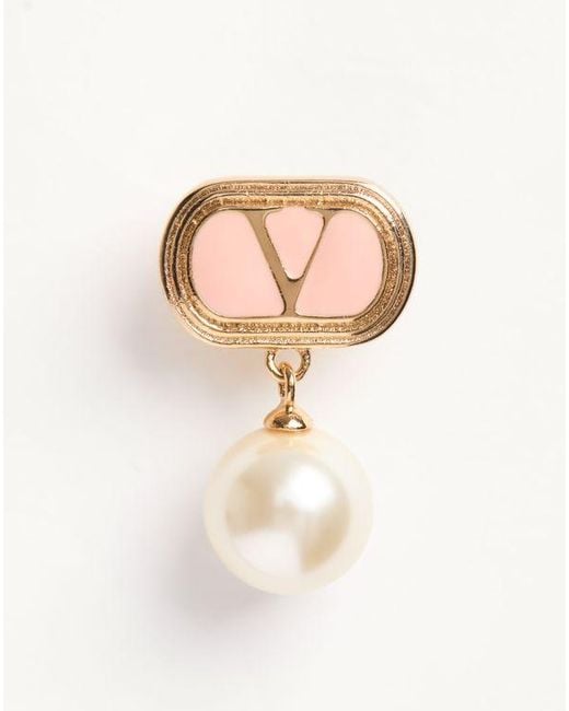 Valentino Garavani Natural Ovalette Earrings
