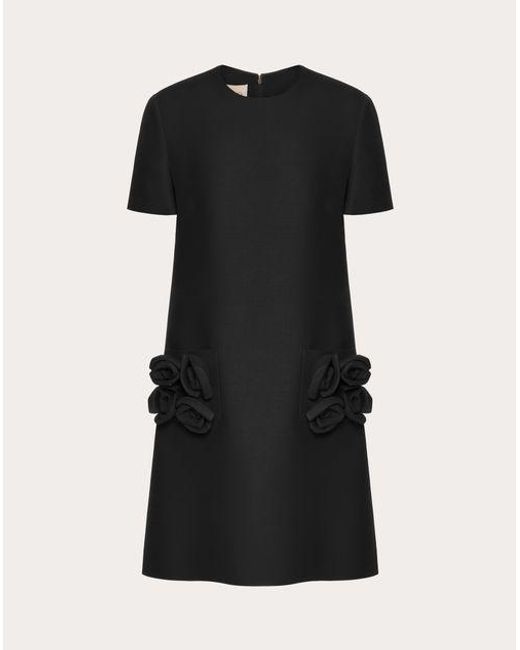 Valentino Black Crepe Couture Short Dress