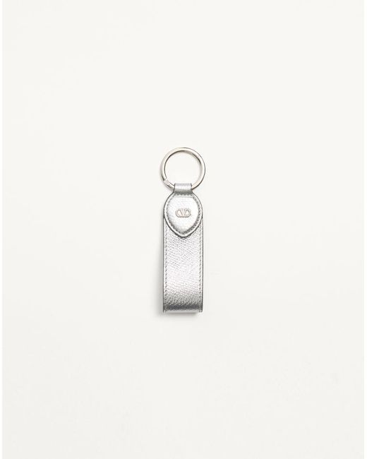 Valentino Garavani Natural Vlogo Signature Keyring