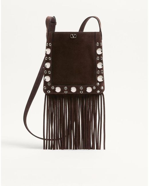 Valentino Garavani Black Nellcôte Small Shoulder Bag