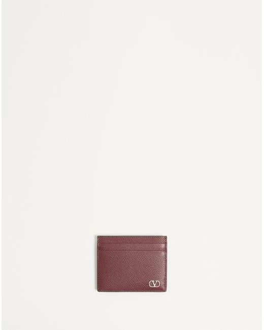 Valentino Garavani Pink Vlogo Signature Cardholder for men