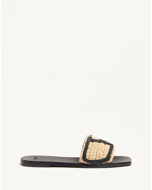Valentino Garavani White Viva Superstar Slide Sandal