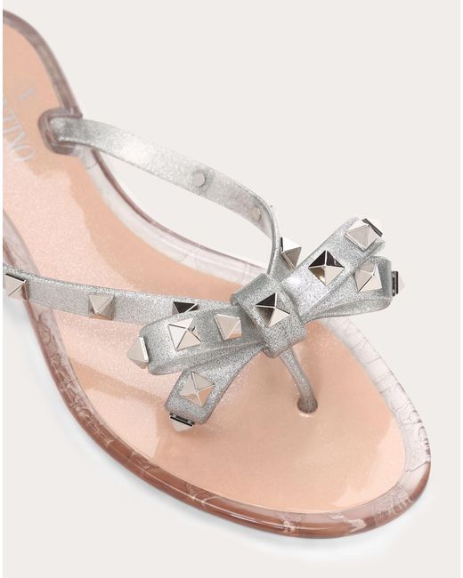 valentino garavani rockstud bow sandals