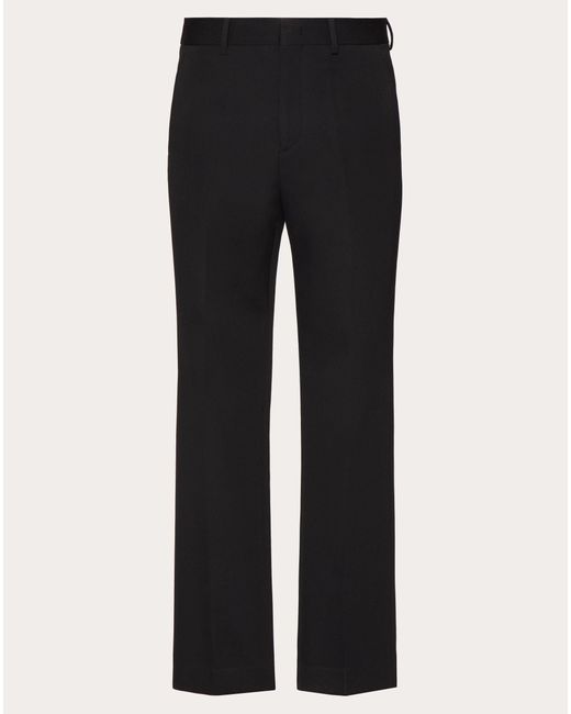 Valentino Black Wool Grisaille Trousers for men