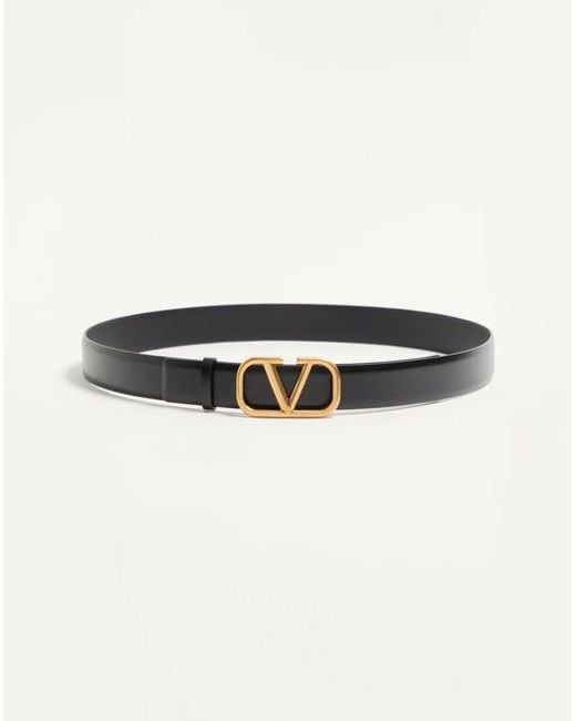 Valentino Garavani Multicolor Vlogo Signature Calfskin Belt for men