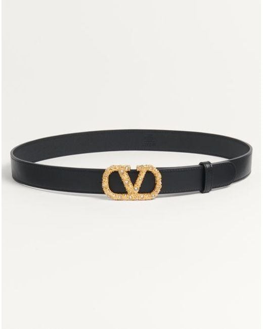 Valentino Garavani Blue Vlogo Signature Belt