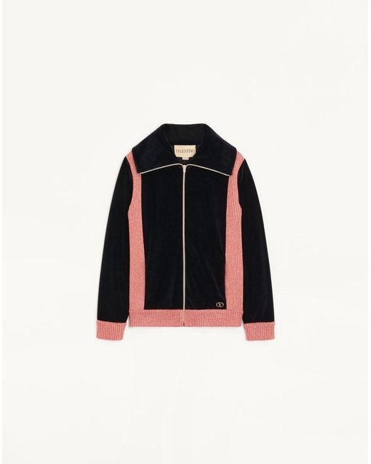 Valentino Black Jersey Sweatshirt