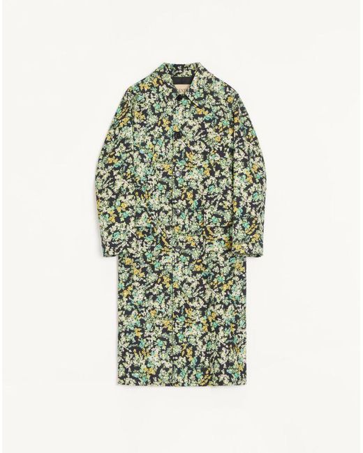 Valentino Green Single-Breasted Coat for men