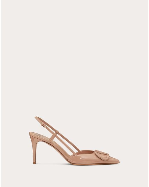 パンプス VALENTINO GARAVANI Multicolor Crochet Vlogo Pumps Vlogo Signature Slingback Pump With Crochet Embroidery 80mm