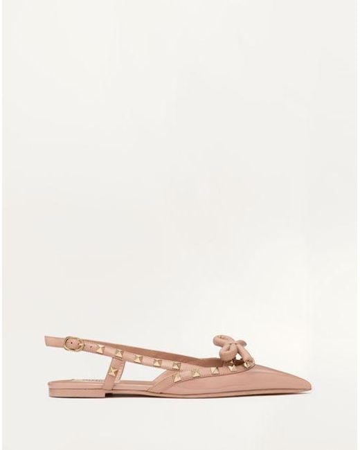 ◆VALENTINO◆ヴァレ ドゥ ロワ スリングバックバレリーナ Valet Du Roi Kid Slingback Ballerina 25mmm for Woman in