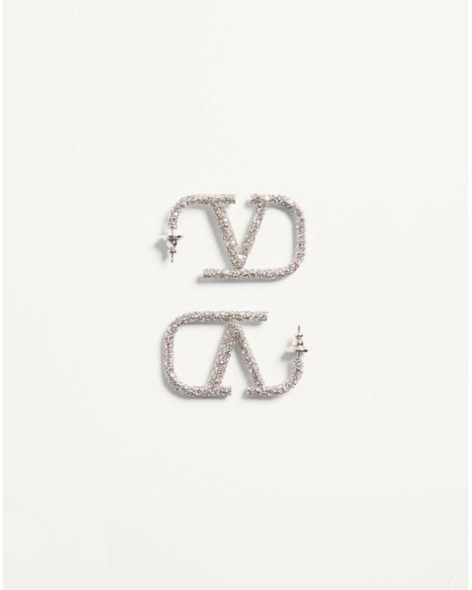 Valentino Garavani Natural Vlogo Signature Earrings