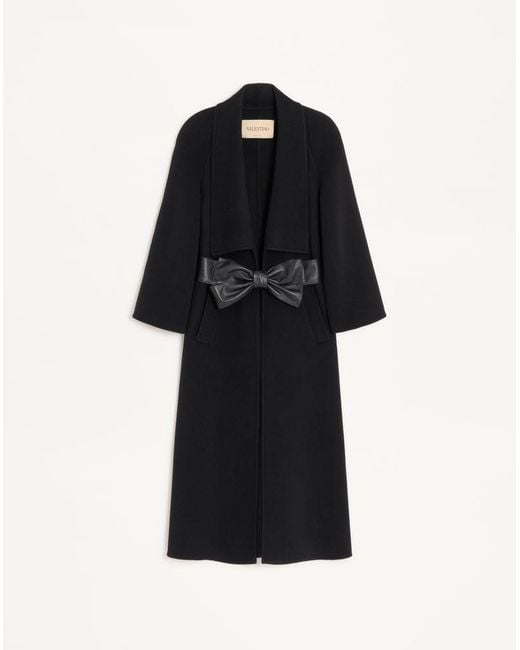 Valentino Black Soft Drap Coat