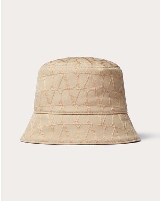 Valentino Garavani Natural Toile Iconographe Cotton Bucket Hat for men