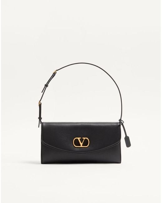 Valentino Garavani White Devain Small Nappa Shoulder Bag