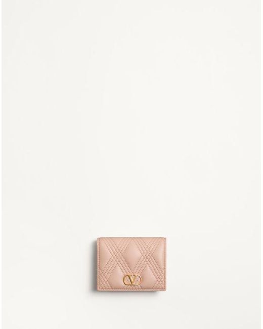 Valentino Garavani キルティ 67 キルティングナッパレザー ウォレット 女性 ベビーピンク Pink