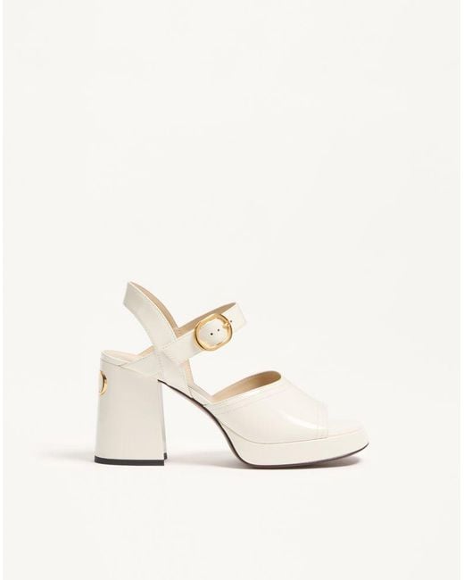 Valentino Garavani Natural Fawcette Platform Sandal