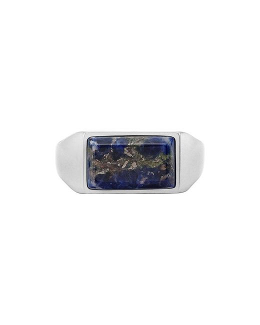 Bague jewelry jf04726040 acier inoxydable Fossil pour homme en coloris Blue