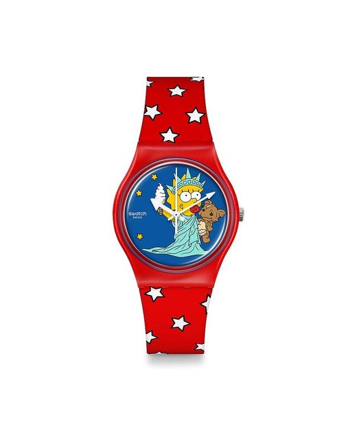 Swatch Horloge in het Rood voor heren Lyst NL
