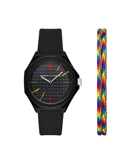 Set de montres ax7158set Emporio Armani en coloris Black