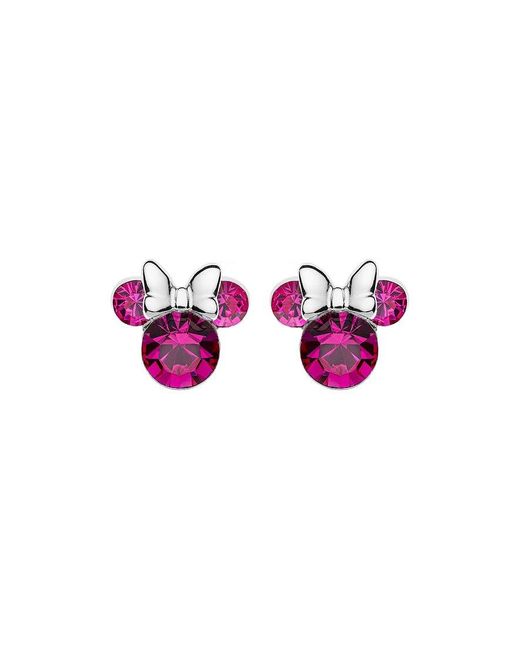 Boucles d'oreilles à fermoir à poussette mickey mouse e905162roctl 925 argent Disney en coloris Purple