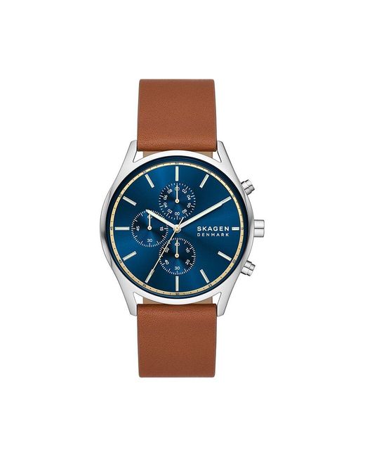 Chronographe holst chronograph skw6916 Skagen pour homme en coloris Blue