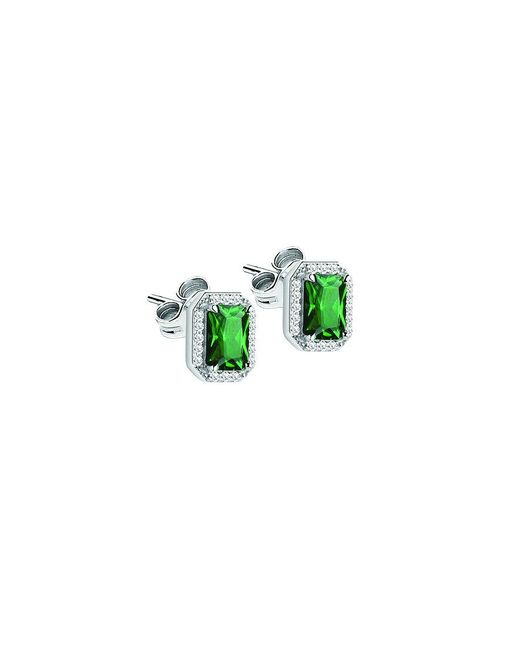 Boucles d'oreilles à fermoir à poussette tesori saiw57 925 argent recylé Morellato en coloris Green