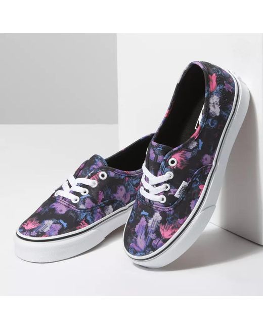 warped floral vans