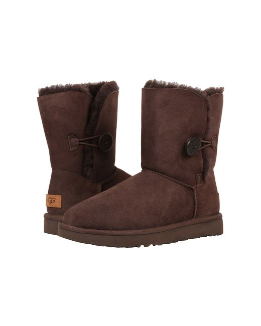 UGG Synthetic Bailey Button Ii Chocolate Boot in Brown - Save 25% | Lyst