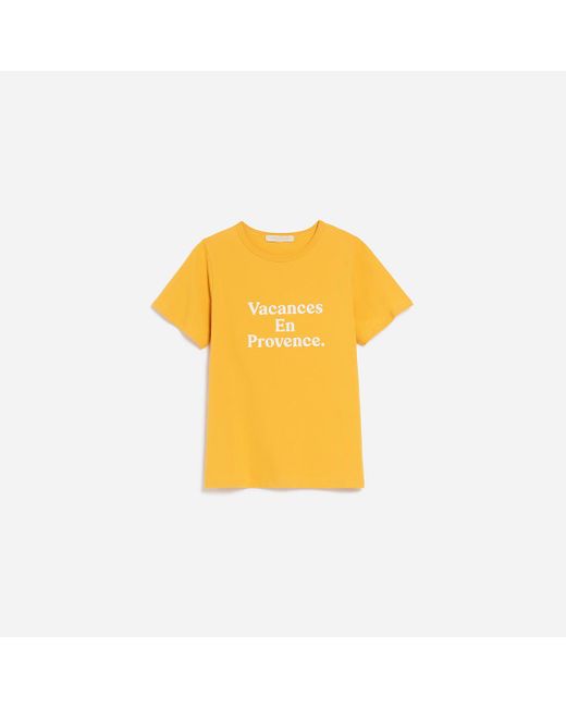 T-shirt Cactus Vanessa Bruno en coloris Yellow