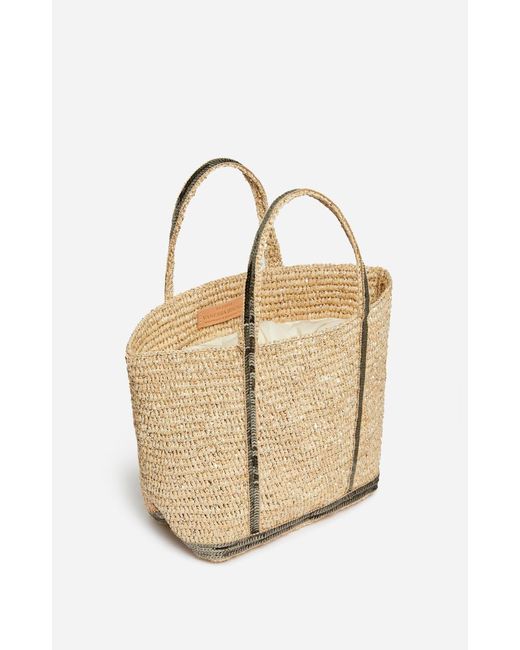 Cabas En Raphia Et Sequins Vanessa Bruno en coloris Natural