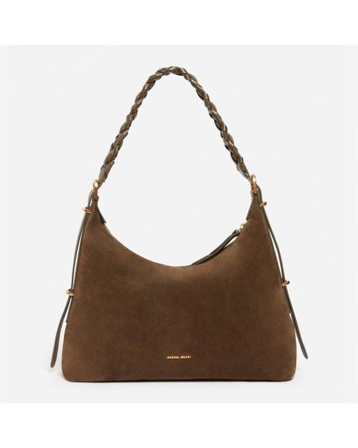 Sac Hobo Jess En Cuir Velours Vanessa Bruno en coloris Brown