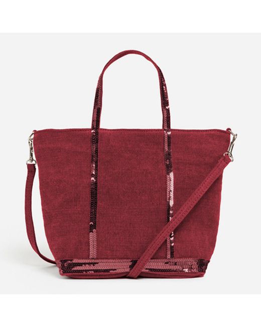 Cabas Zippé En Lin Vanessa Bruno en coloris Red
