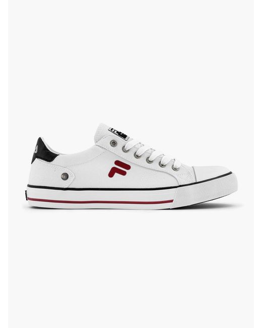 Fila Te Canvas Sneaker in het Wit voor heren - Lyst
