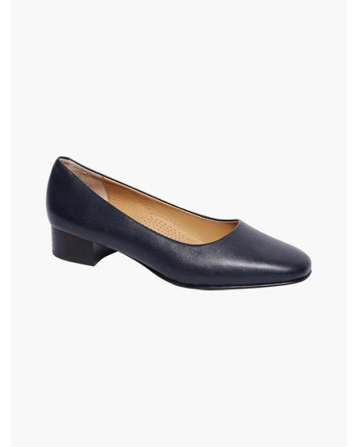 Medicus Donkere Leren Pump in het Blauw - Lyst