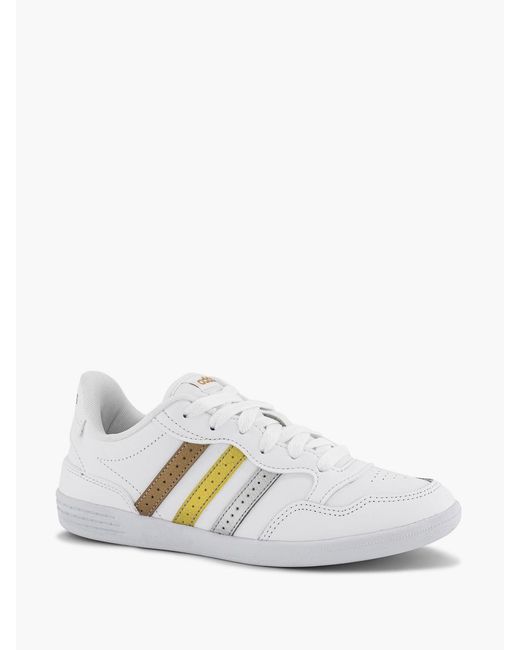 adidas Rubber Te Vl Hoops Low in het Wit - Lyst