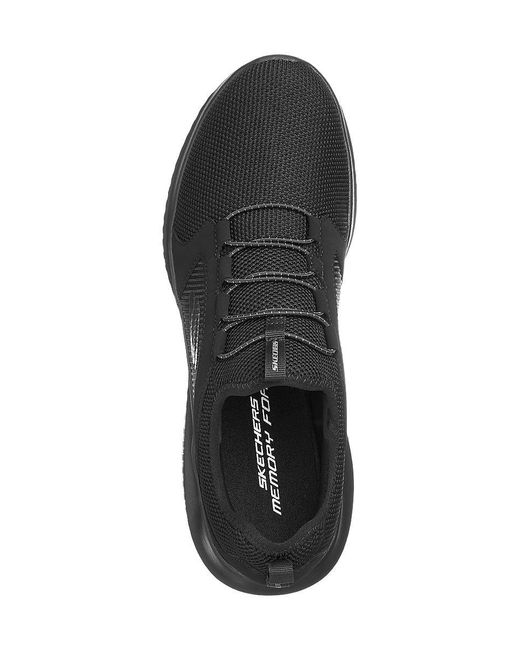 Skechers Rubber E Instapper Memory Foam in het Zwart voor heren - Lyst