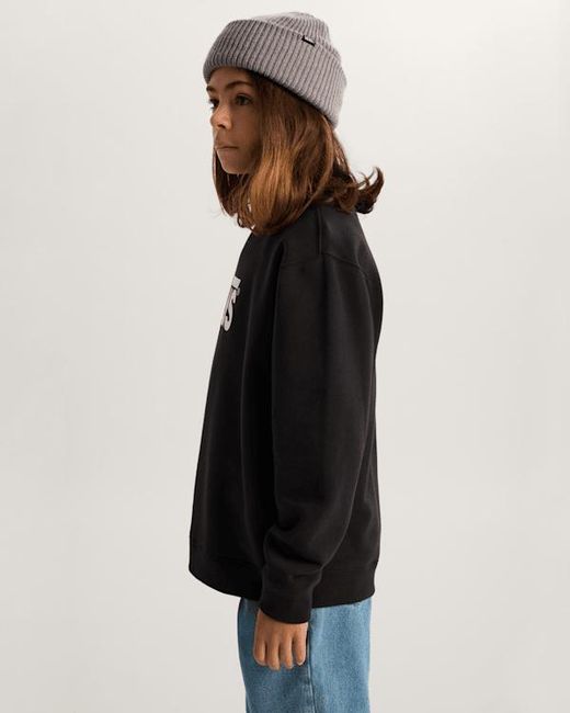 Vans Black Kids Stretch Logo Crew Sweatshirt (8-14 Years)