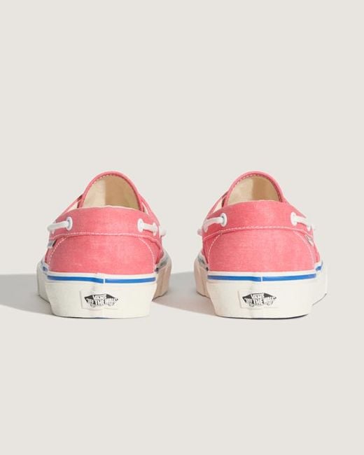 Vans Pink Authentic Boat Shoes for men
