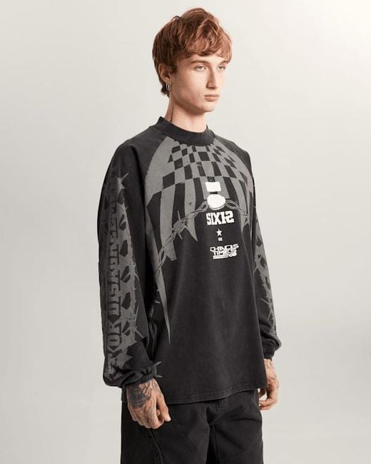 Vans Act Of Disagreement Hazard Langarm-T-Shirt, Herren, Größe in Black für Herren