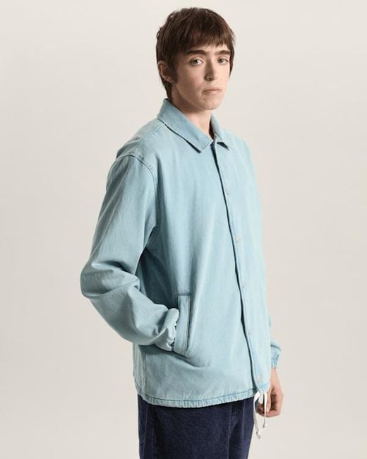 Vans Blue Premium Denim Torrey Coaches Jacket for men