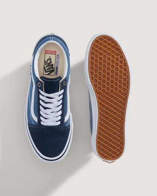 Vans Blue Skate Old Skool Shoes for men