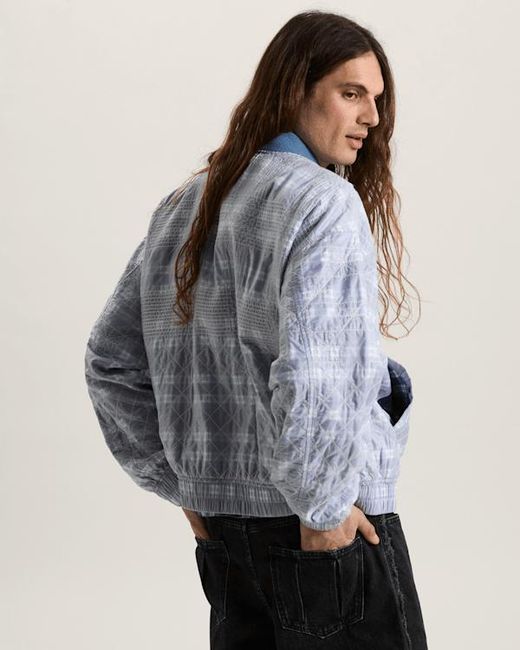Vans Blue Otw X Tdc Double Layered Bomber Jacket Deep for men