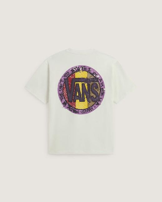 Vans Natural Blotched Circle Ss Tee Marshmallow for men