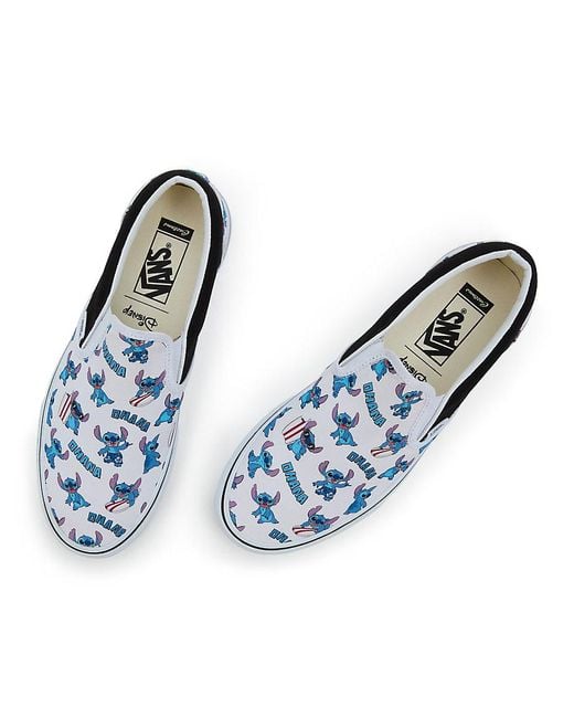 Vans Customs Disney X Lilo & Stitch Slip-on in Blue | Lyst UK