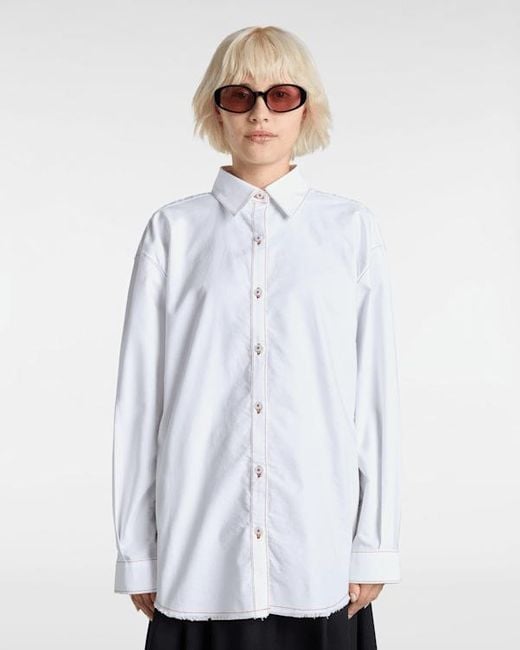 Vans White Gillian Button Down Shirt